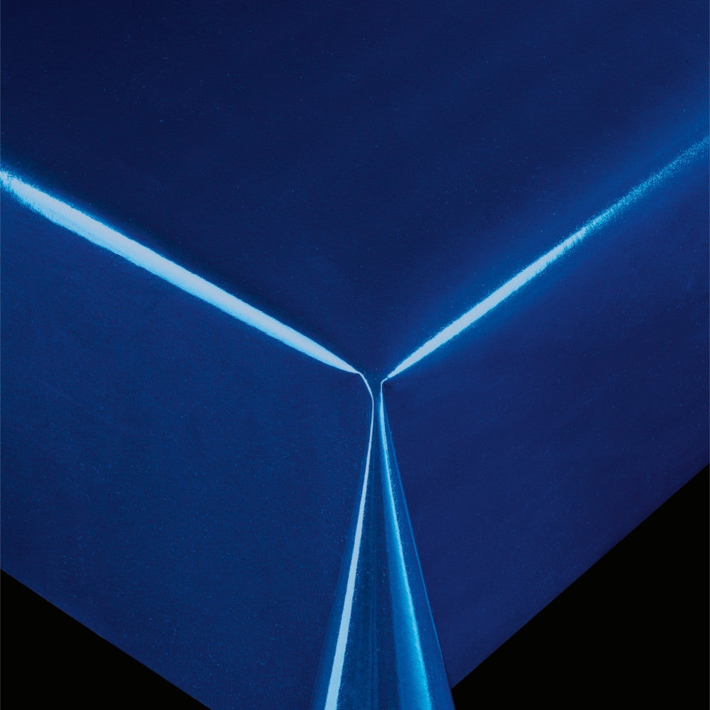 Trend Uni blå - enfärgad pvc-fri vaxduk