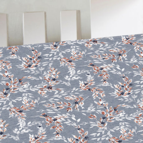 Blå Vidalia - Vaxduk med härliga blommor närbild