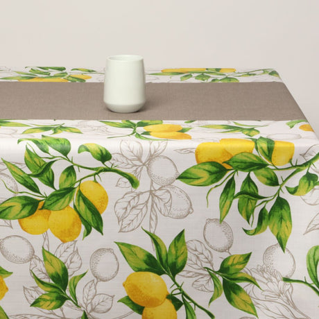 Bordslöpare, Dali Ljus Taupe - Enfärgad textilbordslöpare ca 40 cm bred