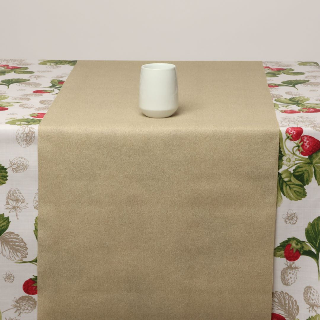 Bordslöpare, Dali Sand - enfärgad akrylduk 40 cm