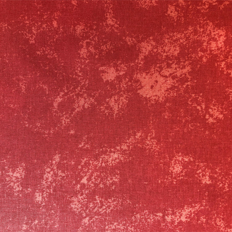 Extra bred julduk - Bränd röd melerad textilvaxduk, 160 cm bred