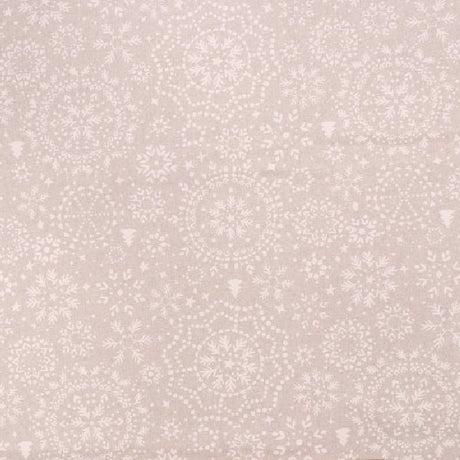 Bredle Grå och vit – jultextilvaxduk med lurex, 150 cm bred