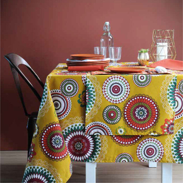 Calimo - Laura Lancelle textilvaxduk med mandalamönster