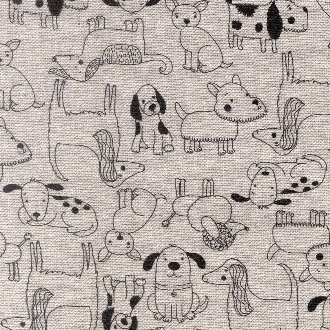 Cani Divertenti e Carini - Textilvaxduk med söta och roliga hundar