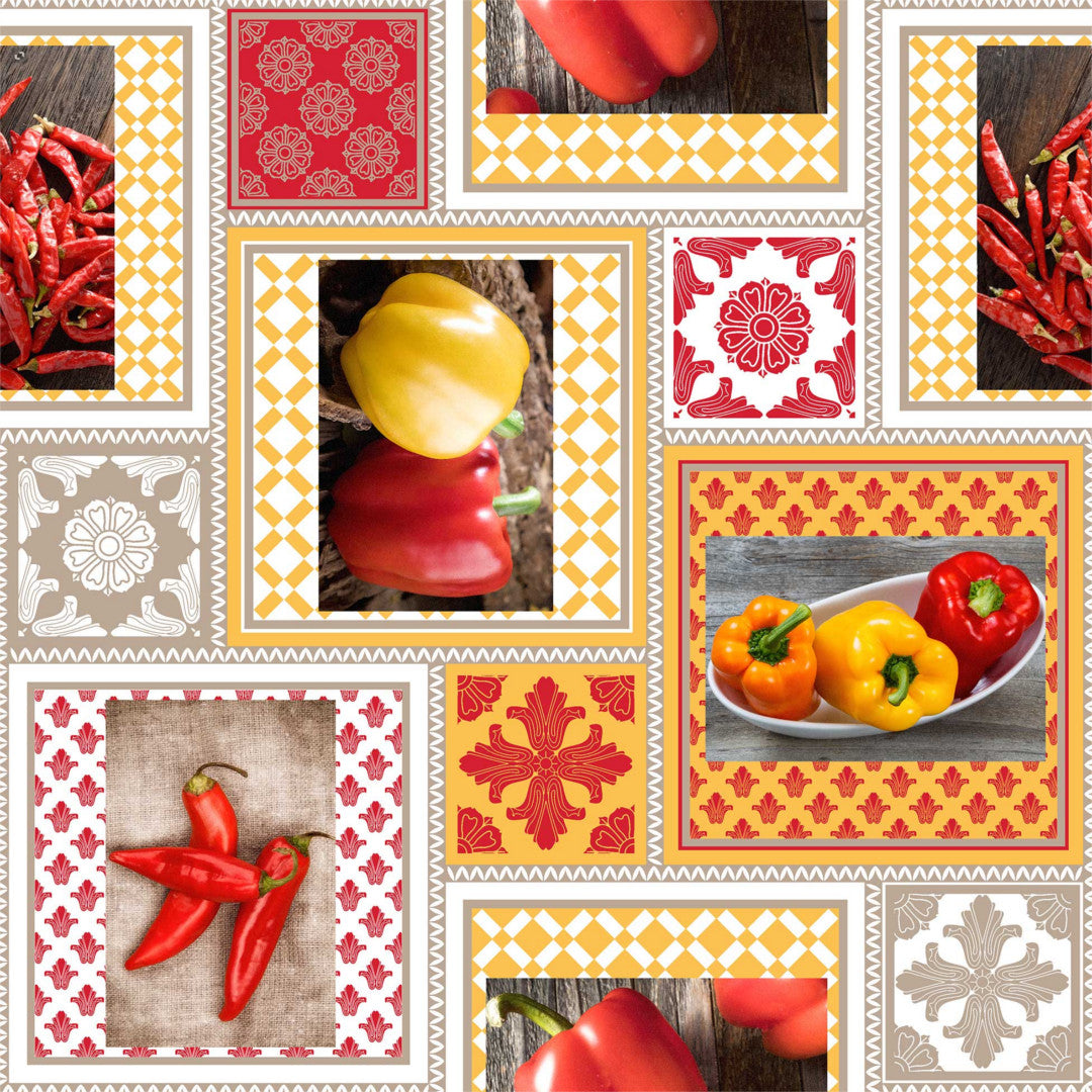 Carmela - Spicy vaxduk med chili och paprikor