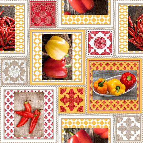 Carmela - Spicy vaxduk med chili och paprikor