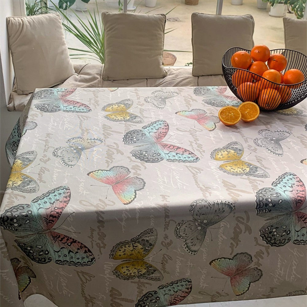 Cezanne – Härlig textilvaxduk med fjärilar, 140 cm