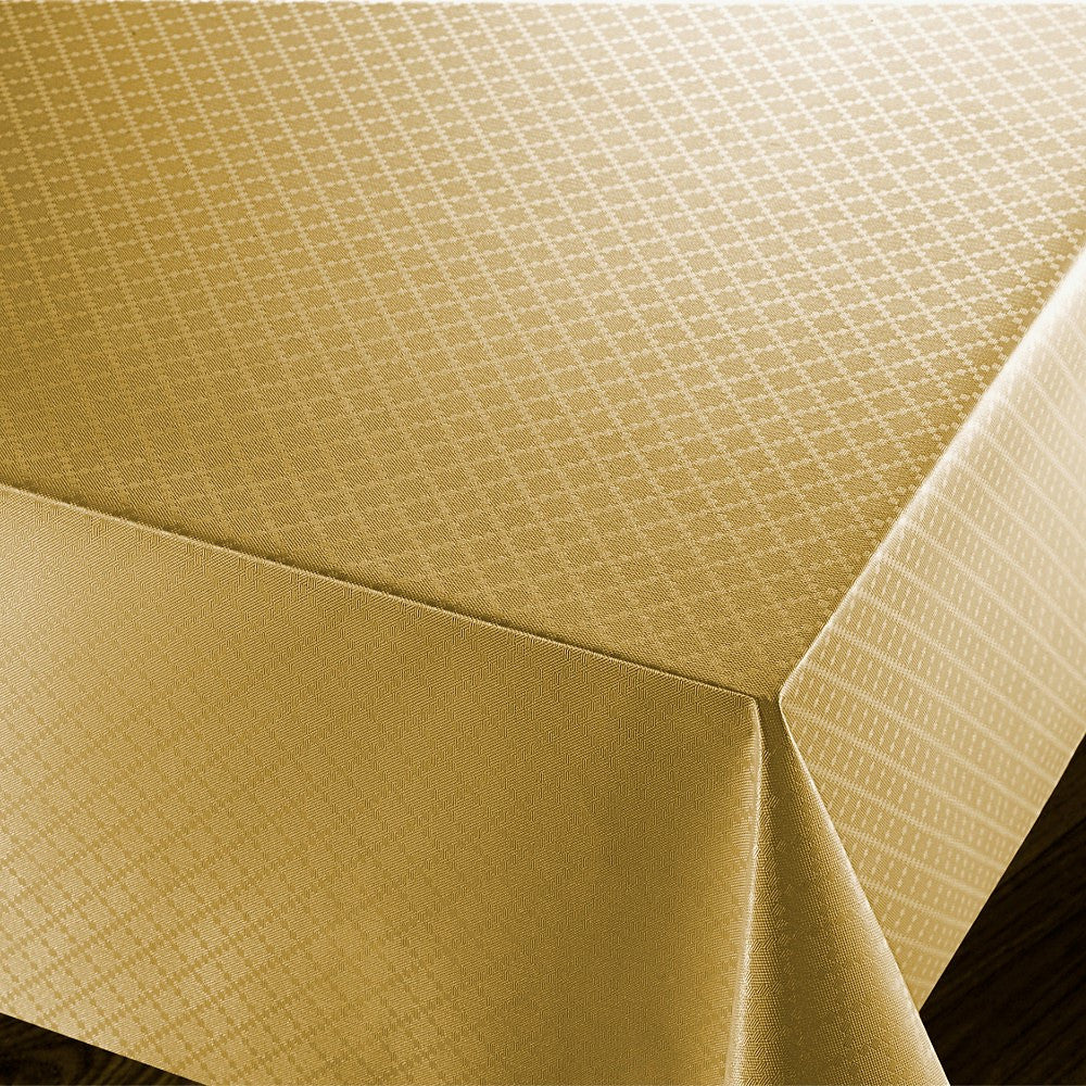 Checkers Gold - vaxduk med präglat rutmönster