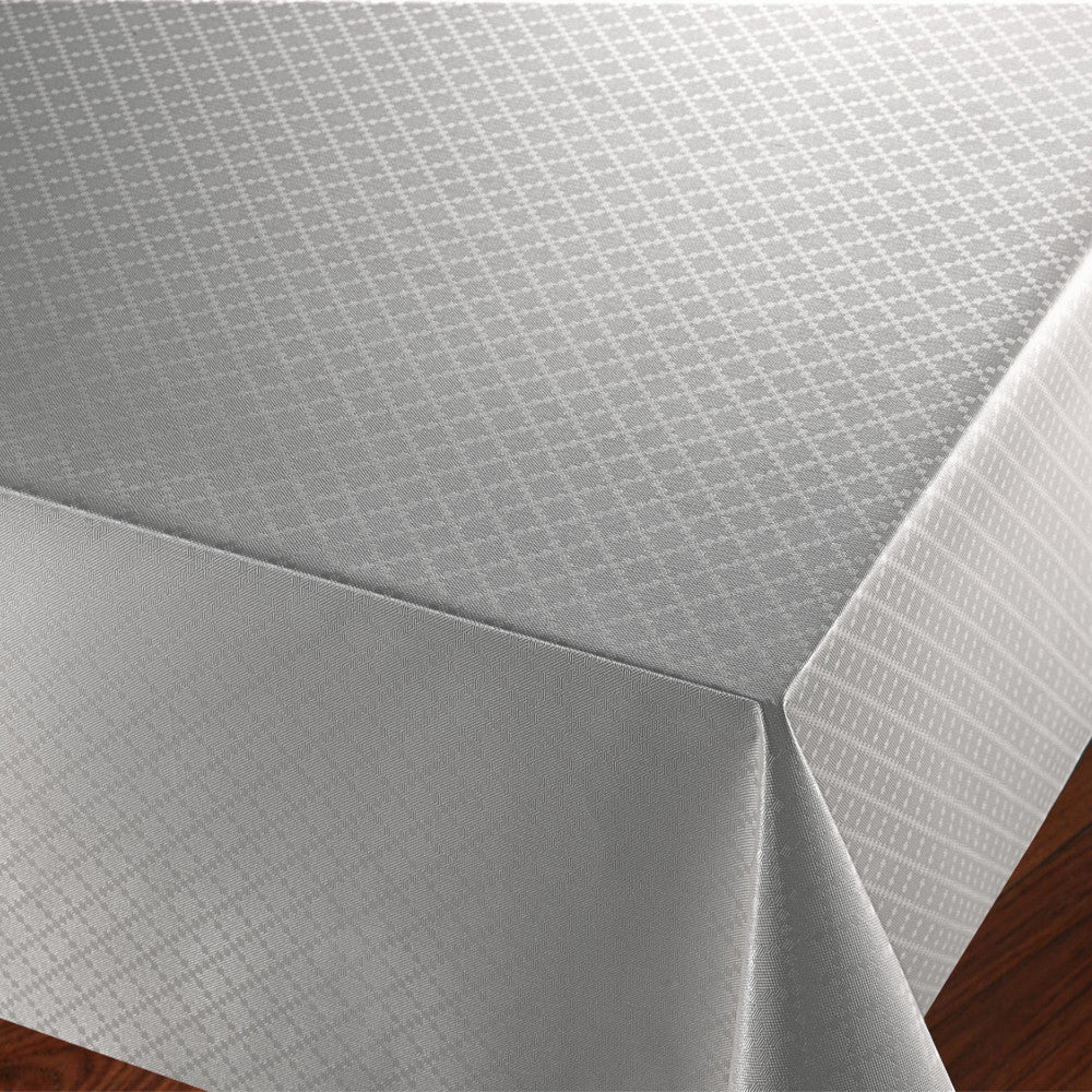 Checkers Silver - vaxduk med präglat rutmönster