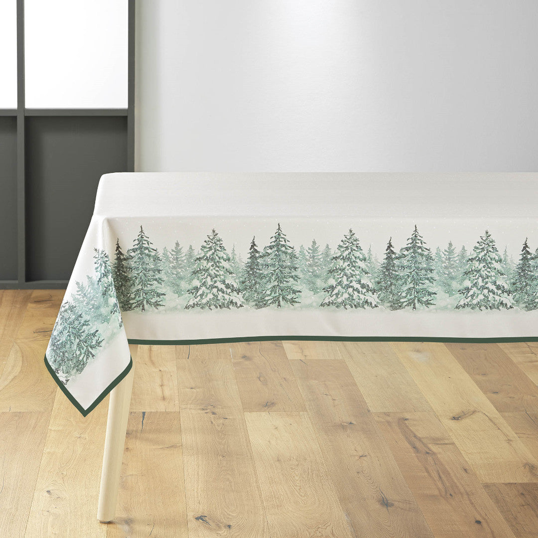 Christmas 150 x 300 cm, miljöbild dukning så man kan se bården