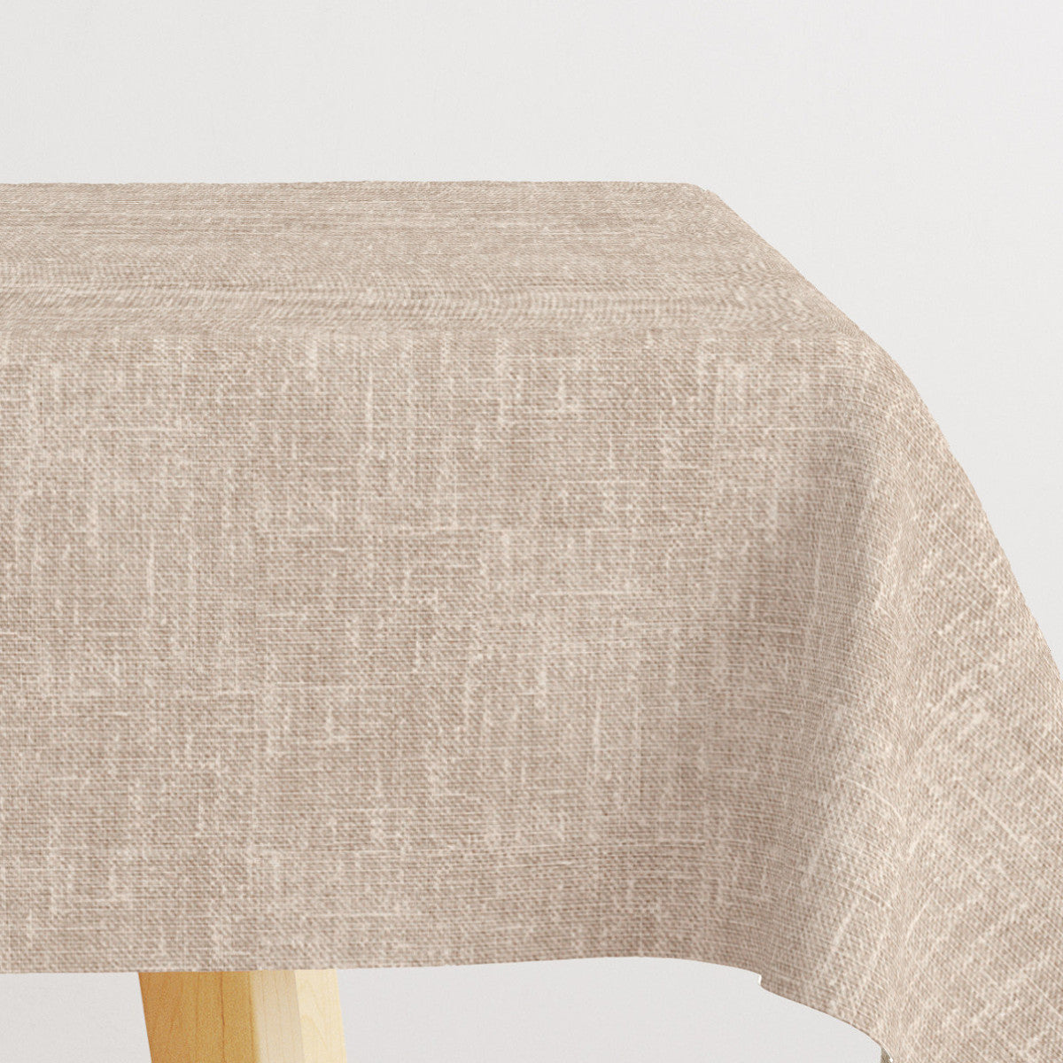 Claudel Tierra Natur - textilvaxduk med hessian-look, 180 cm bred