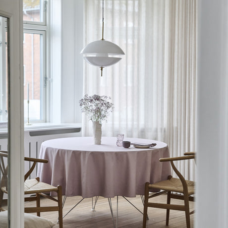 Compliments Damastduk Tile, ash rose - Rund Ø 200 cm