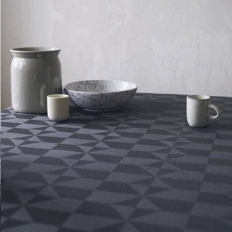 Compliments Damastduk Wind, Grå - Ø 180 cm