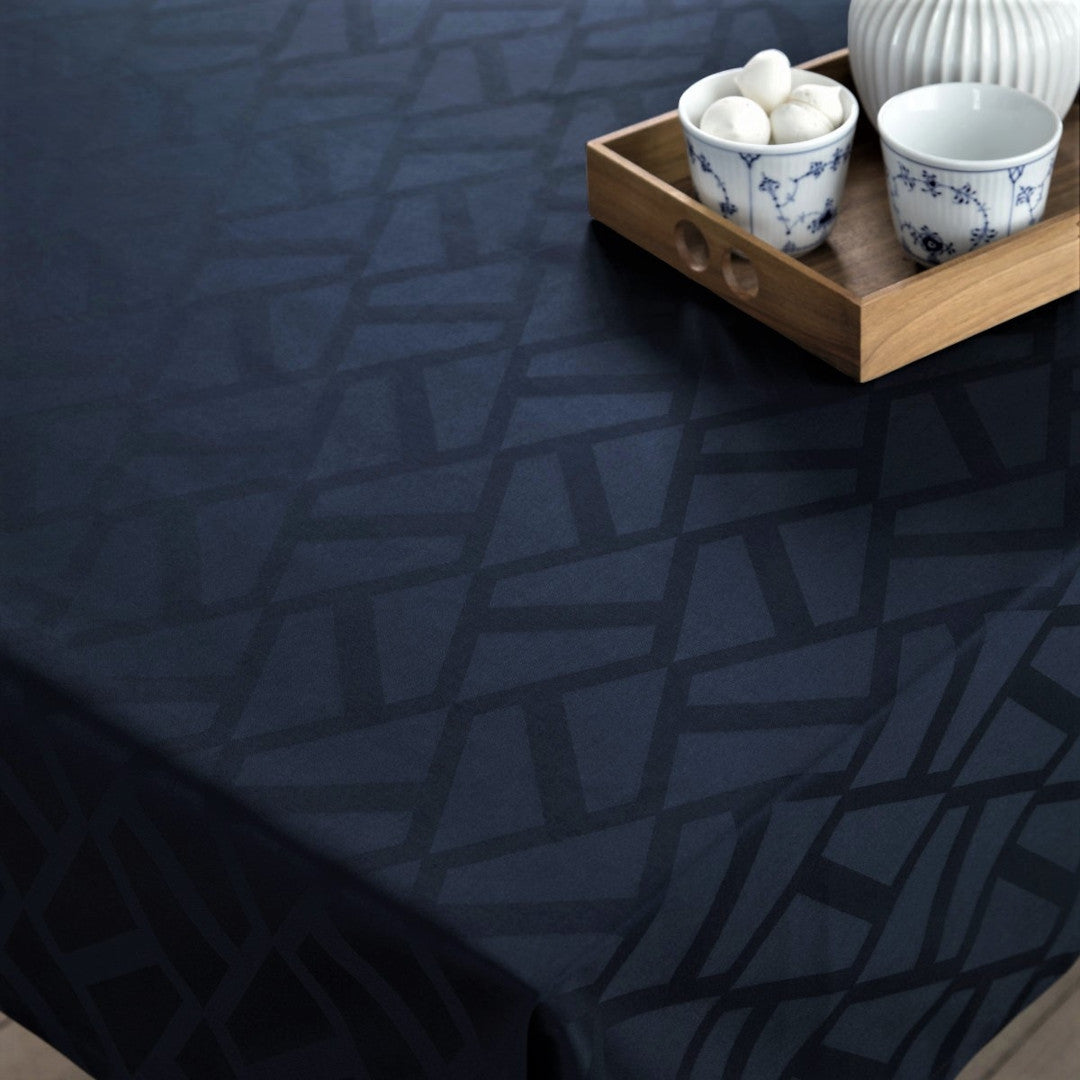 Compliments Ice Damastduk, blå - 140 x 180 cm