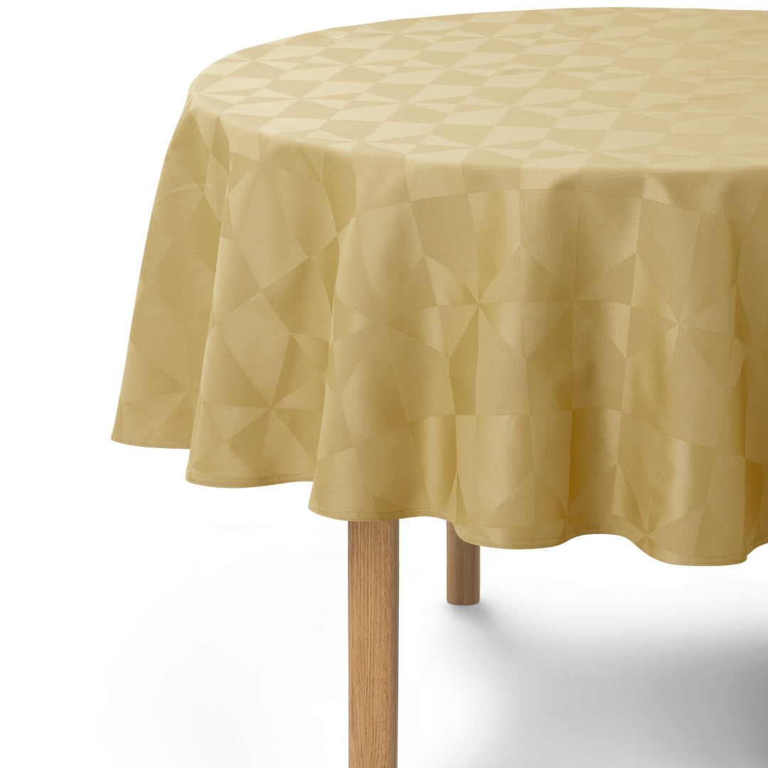 Compliments Wind Damastduk, Brass – Rund Ø 200 cm