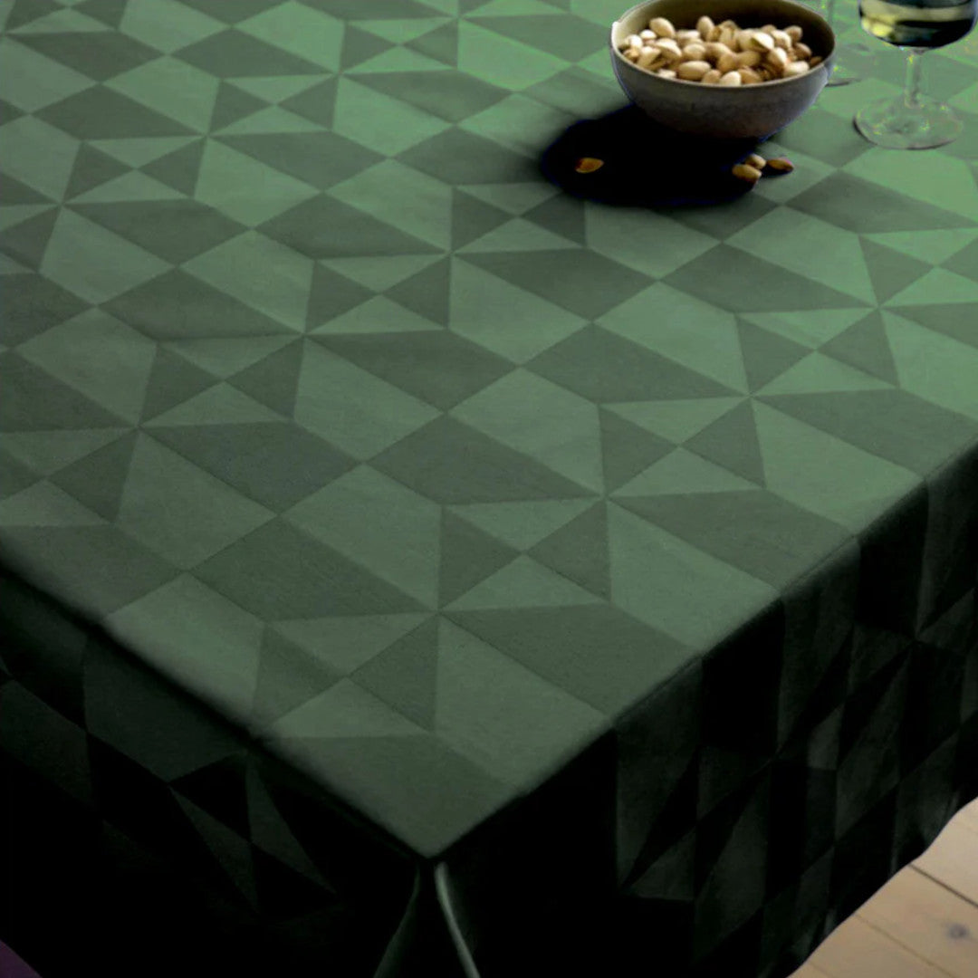Compliments Wind Damastduk, Forest Green - 160 x 270 cm