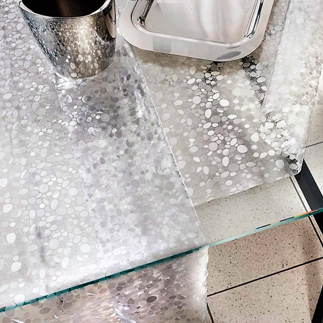 Cristal Stones - Klar plast med stenmotiv