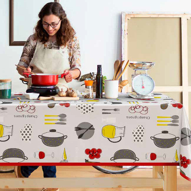 Cucinando - Vaxduk med matlagningstema