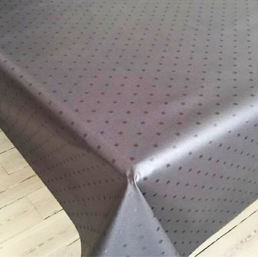 Custome Grå - Textilvaxduk med små fyrkanter