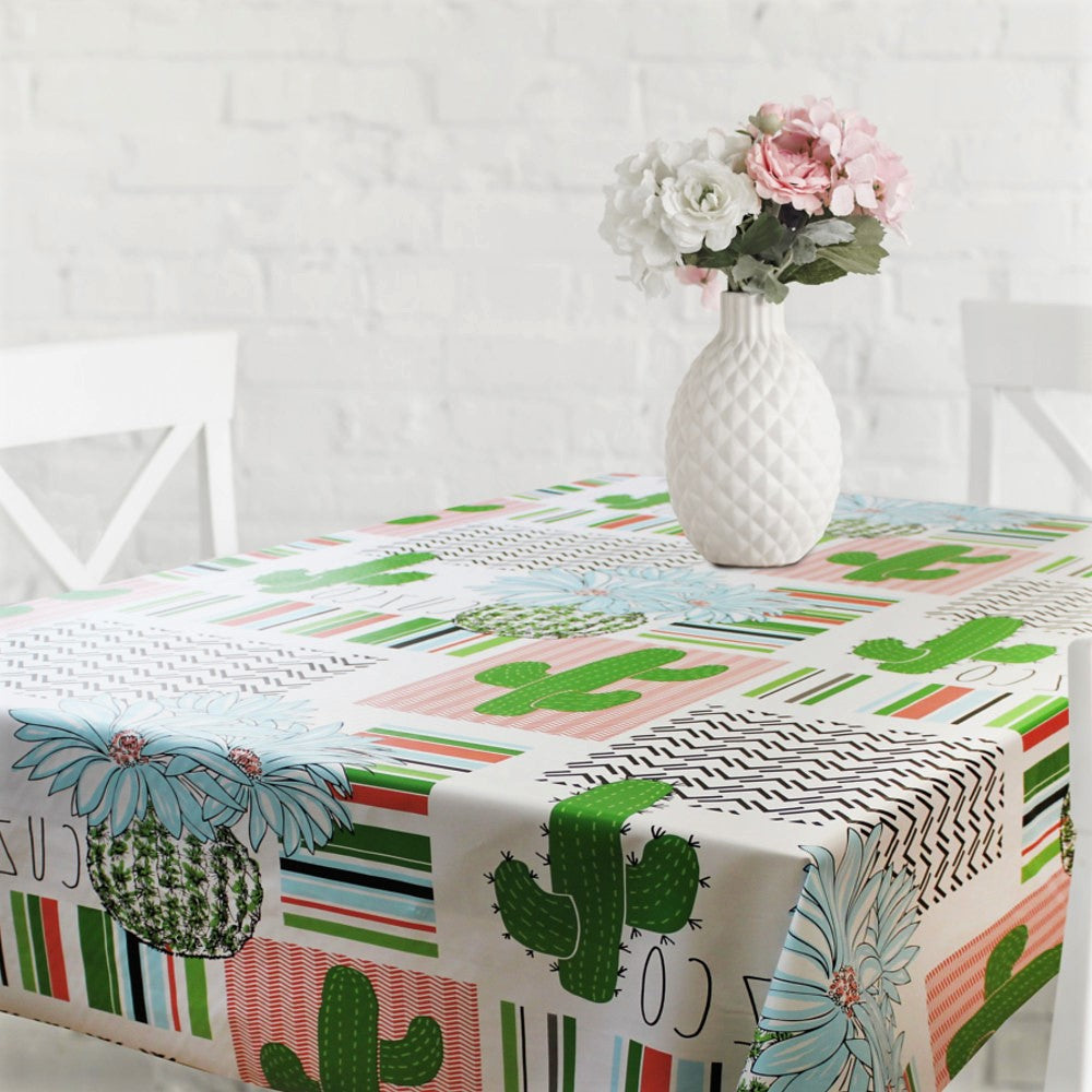 Cuzco - Rund vaxduk med resår