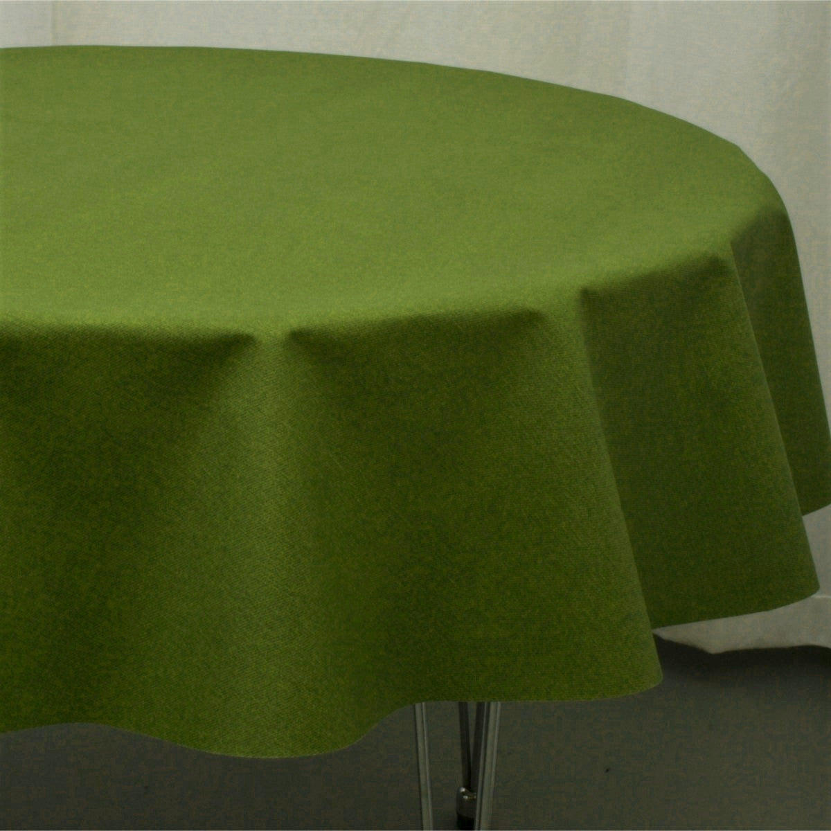 Dali Enfärgad grön textilvaxduk Ø 140