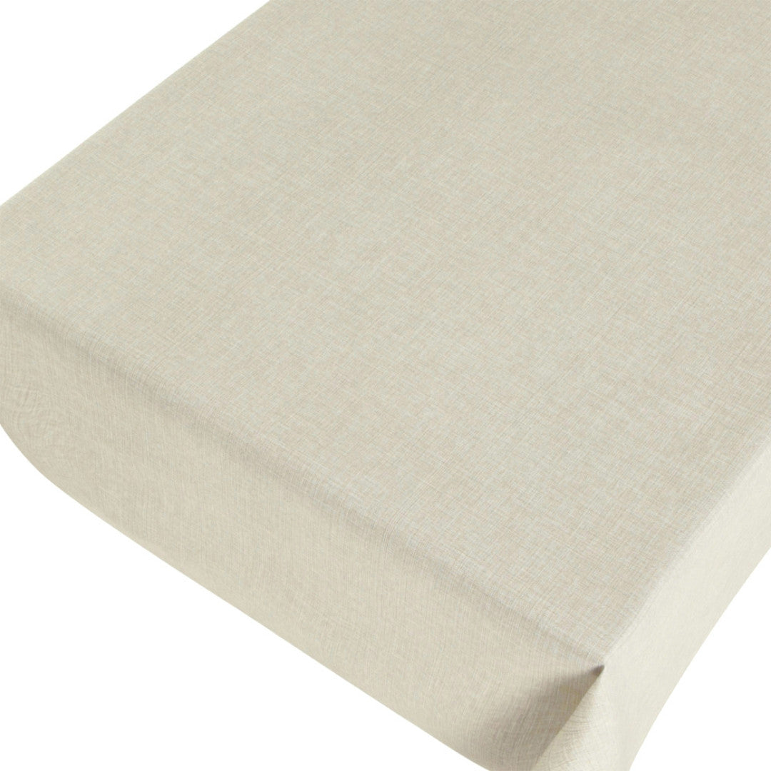 Deco Lino Natur - Enfärgad vaxduk med linnelook