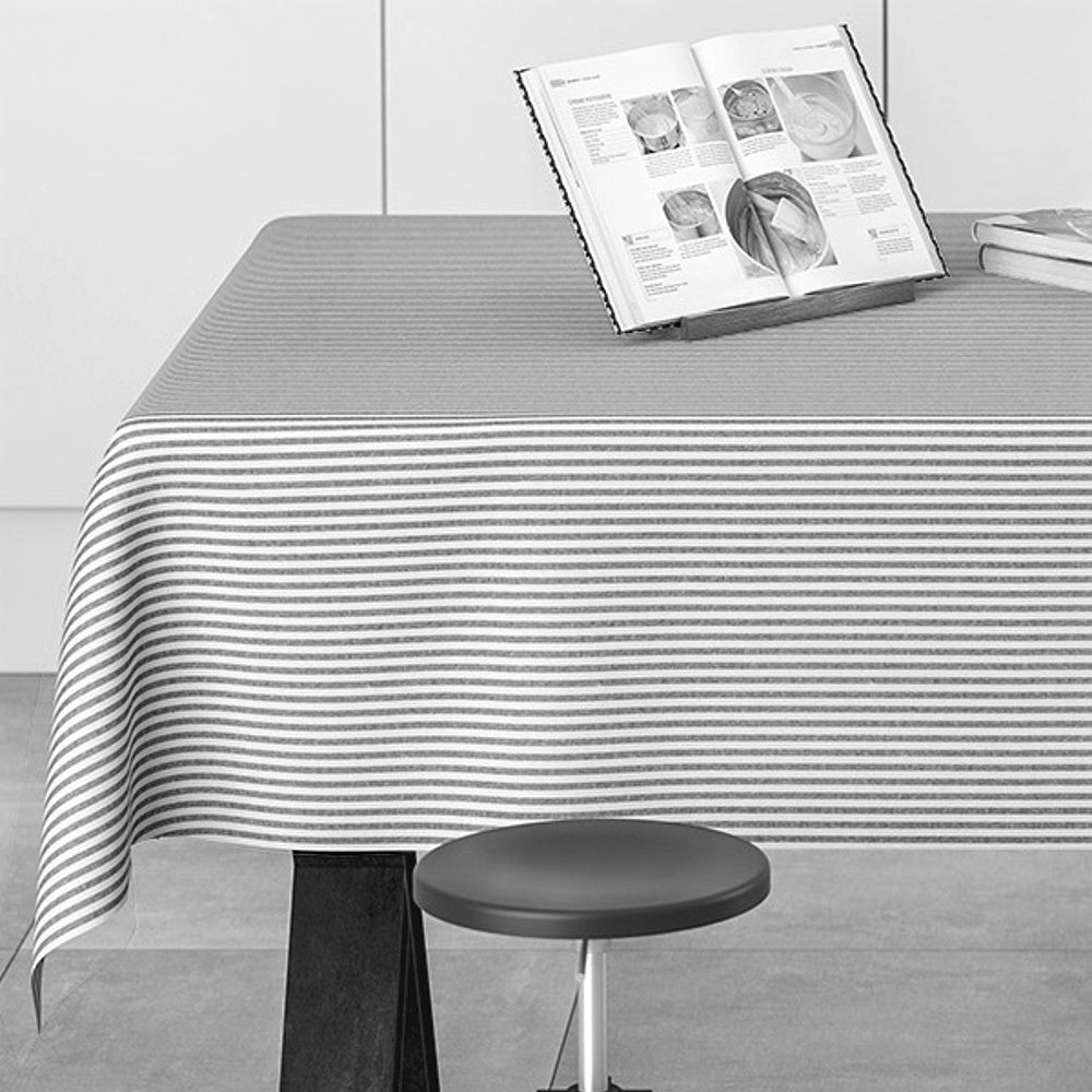 Degas Marino - Vävd retro textilvaxduk med blå ränder