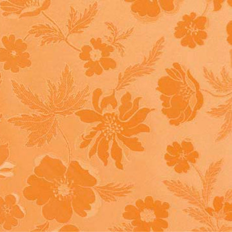 Diamond Koppar - Damast präglad vaxduk med pärlemors-effekt, 140 cm  på bordet