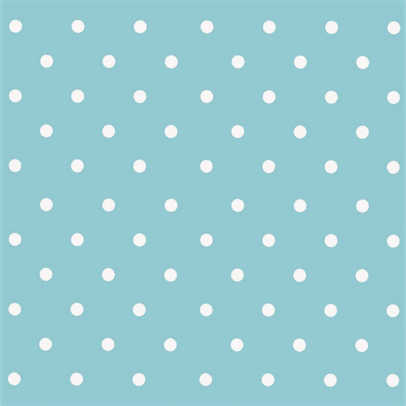 Dots Vintage Blue, vaxduk med prickar