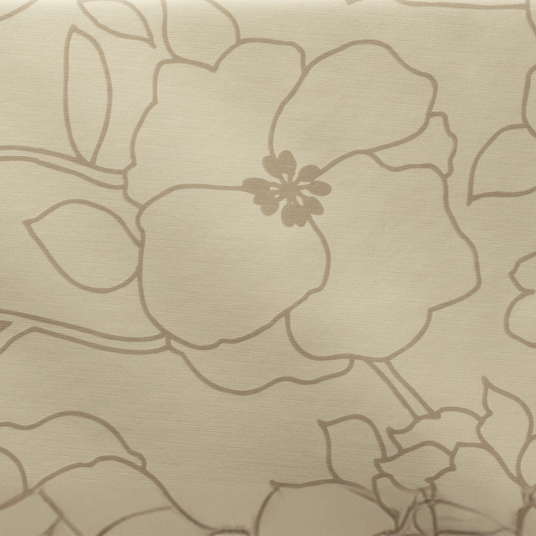 Elegant Blomma – Vaxduk i beige, mönster