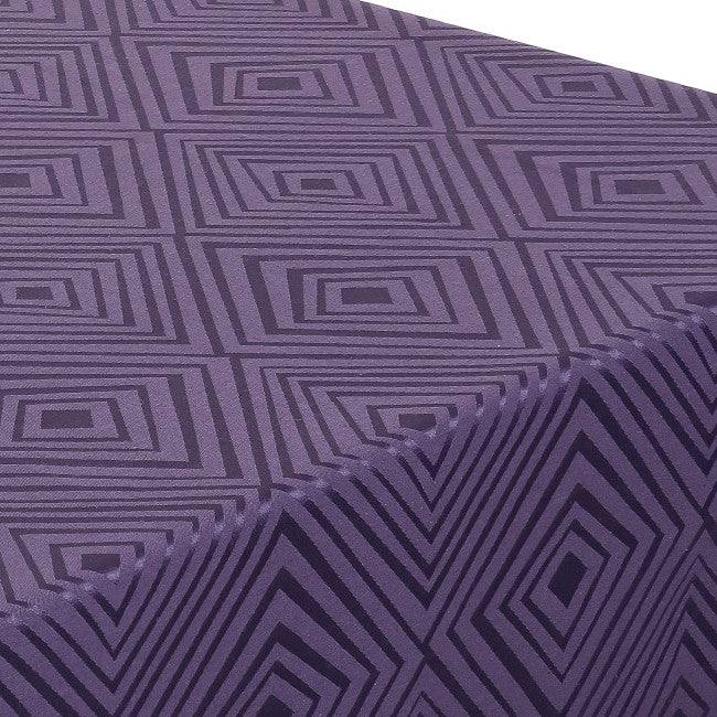 Engholm Diamond Rund Damastduk - lila Ø 160