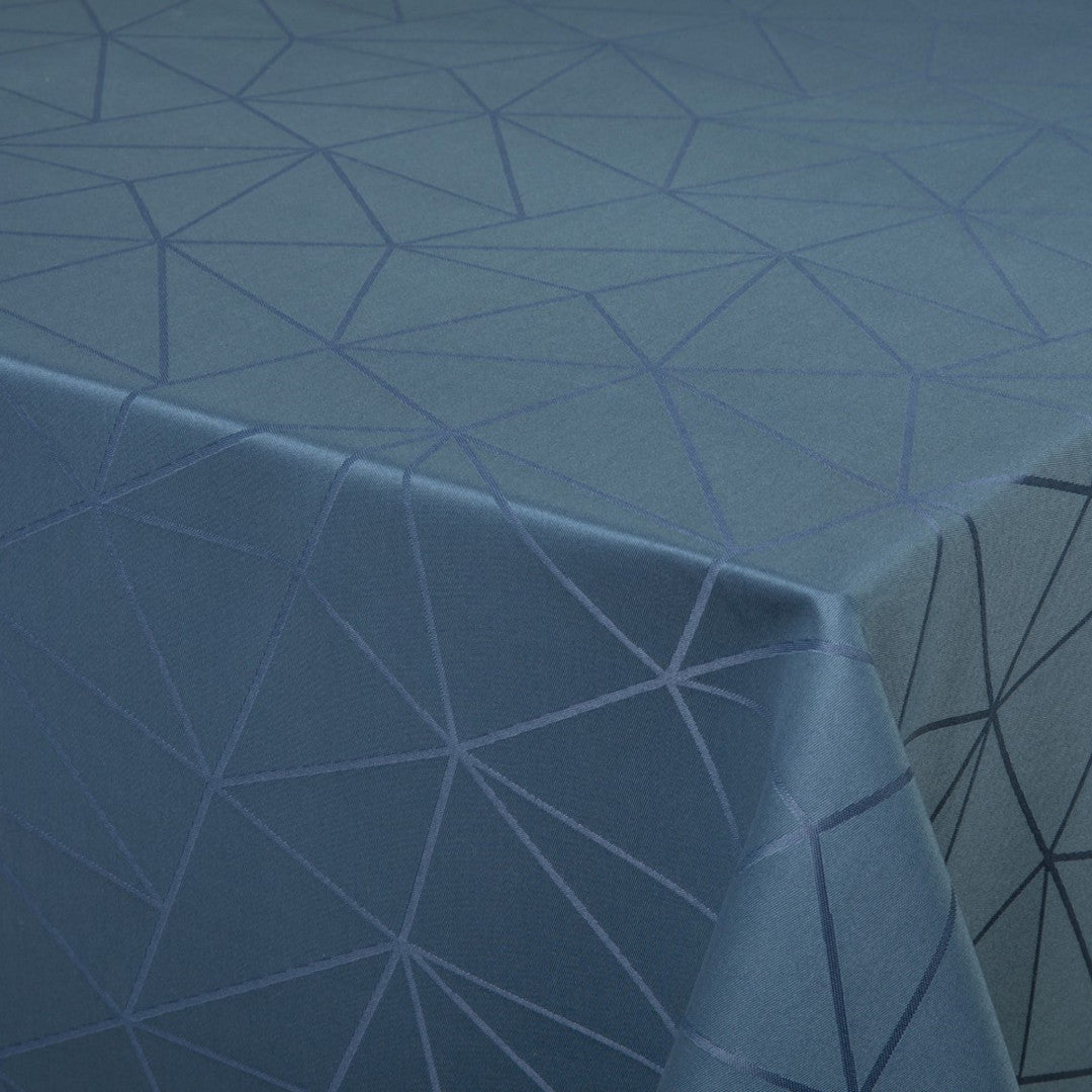 Engholm Tilde damastduk, Blå - 160 x 420 cm