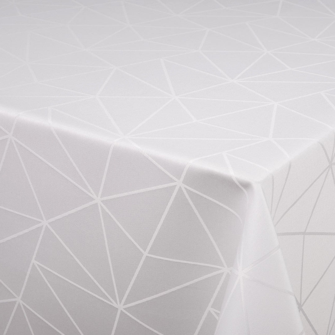 Engholm Tilde Damastduk, Vit - 140 x 420 cm