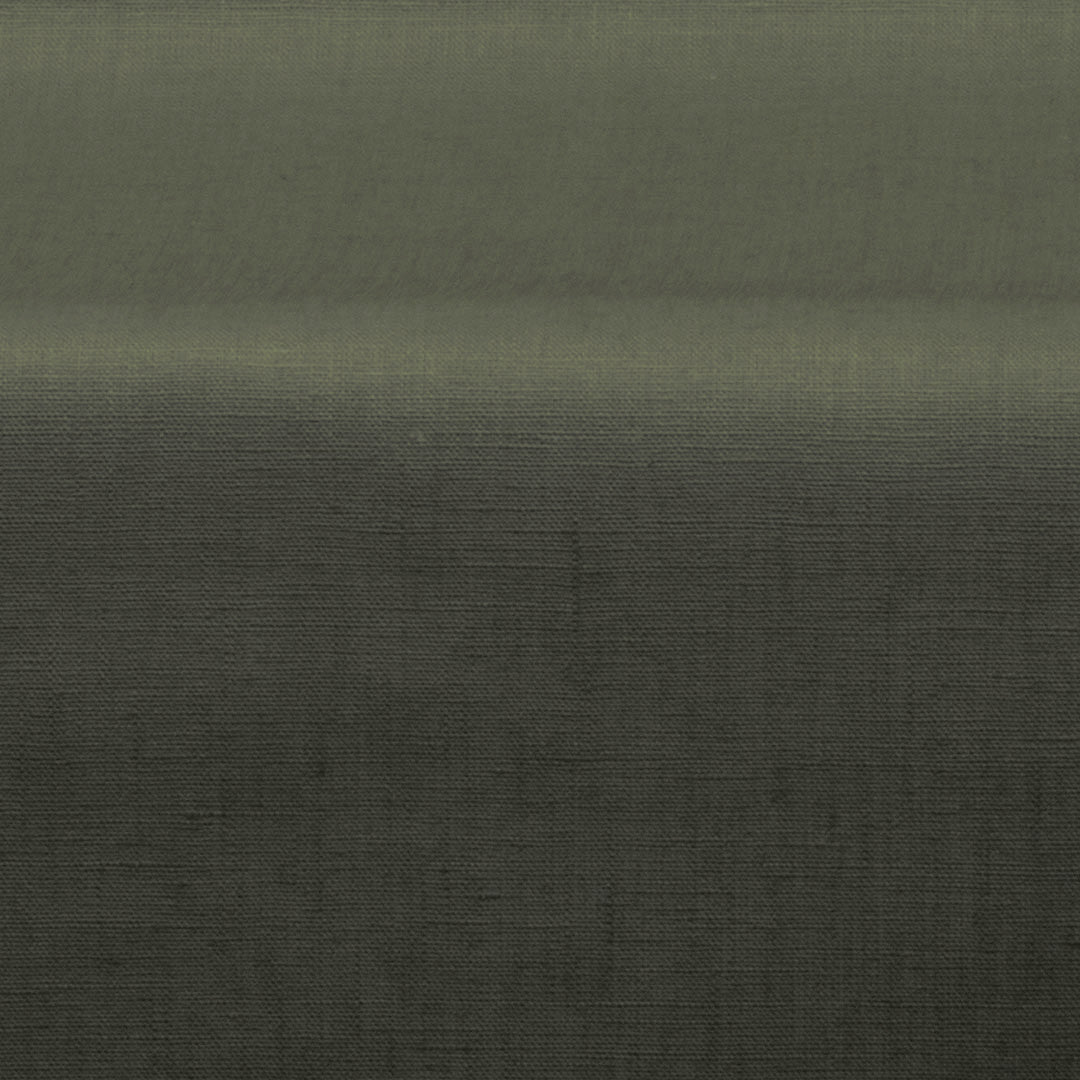 Enfärgad duk i 100 % linne med akrylbeläggning - Mörkgrön