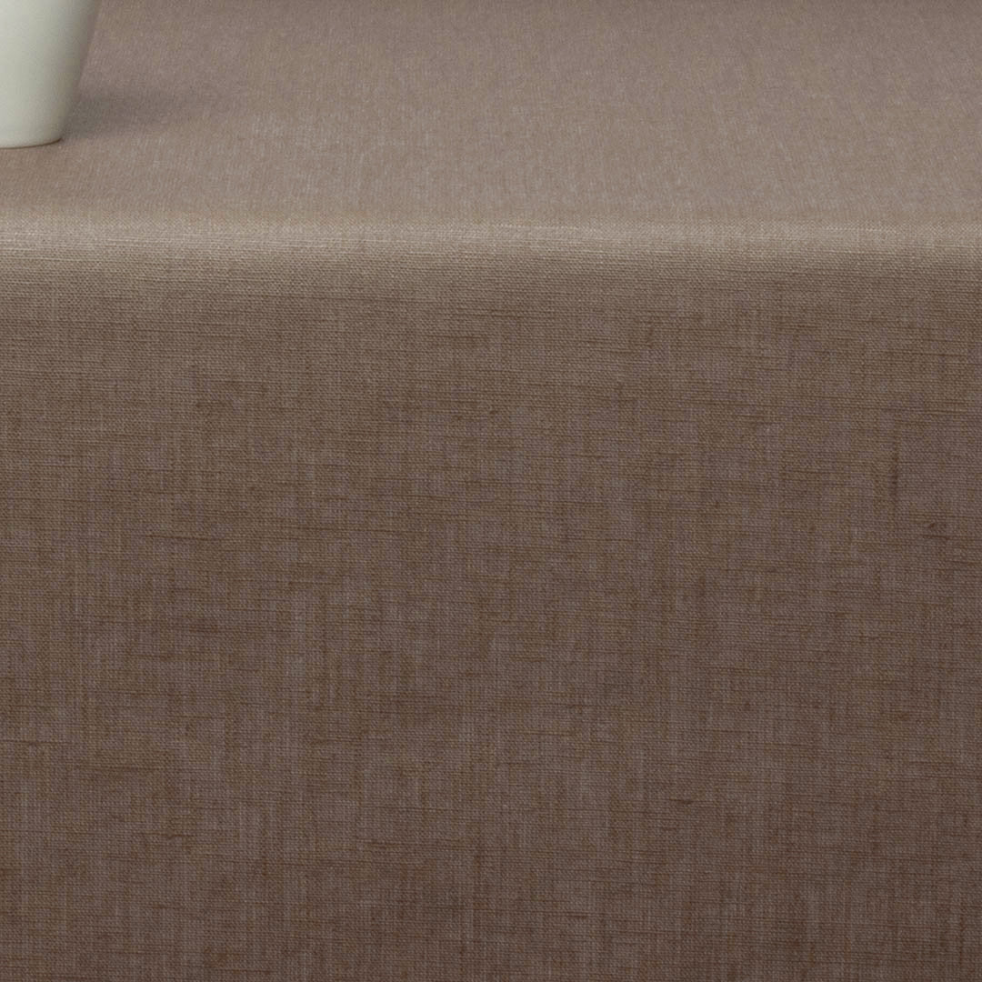 Enfärgad duk i 100 % linne med akrylbeläggning - Mud