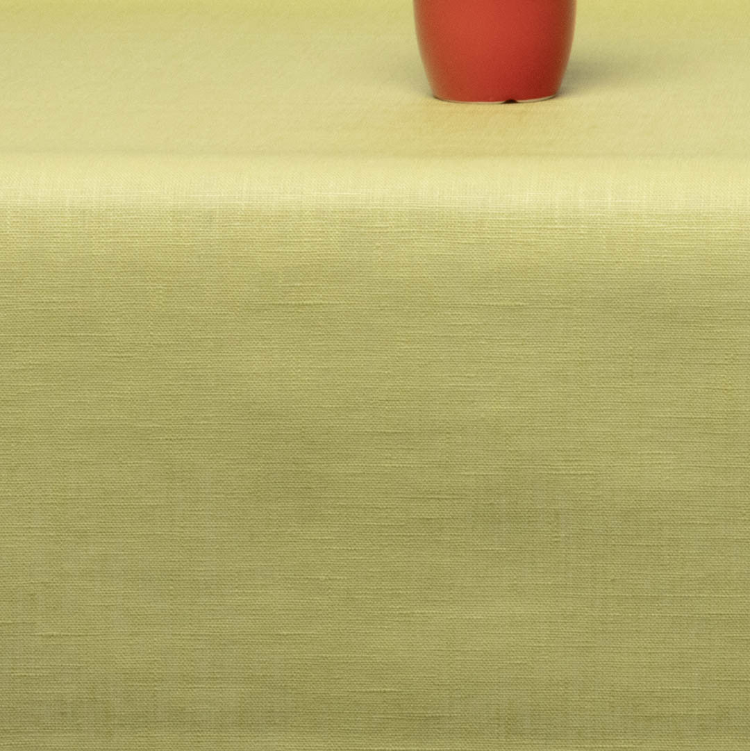 Enfärgad textilvaxduk i 100% linne – 140 cm bred – Lime
