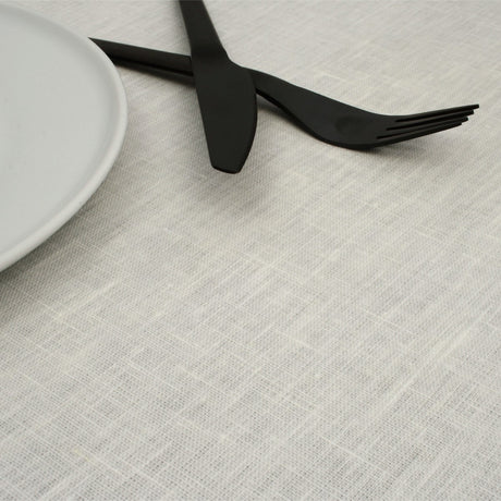 Linneduk - Enfärgad duk i 100 % linne, vit