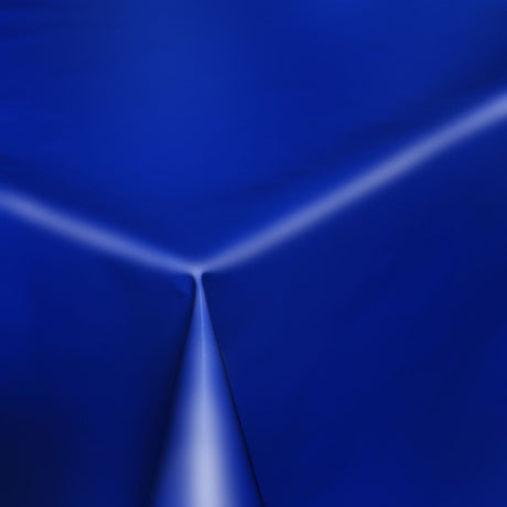 Uni Color - Enfärgad halvblank vaxduk, 140 cm bred - Blå