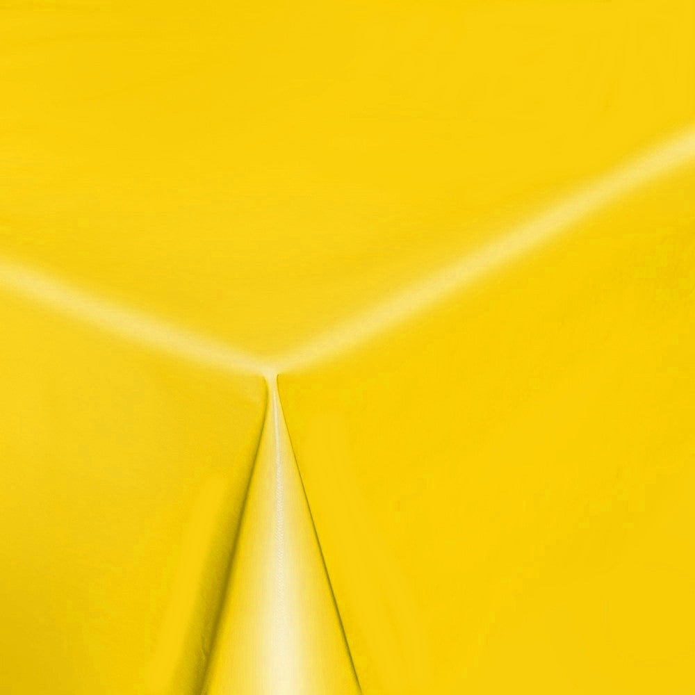 Enfärgad vaxduk halvbänk - gul