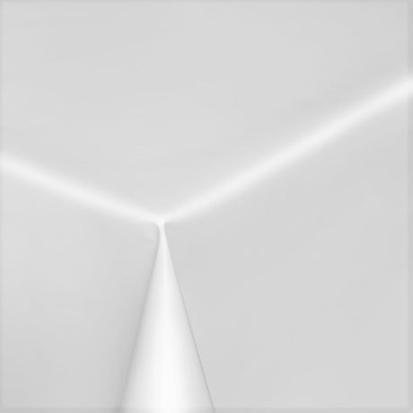 Uni Color - Enfärgad halvblank vaxduk, 140 cm bred - Vit