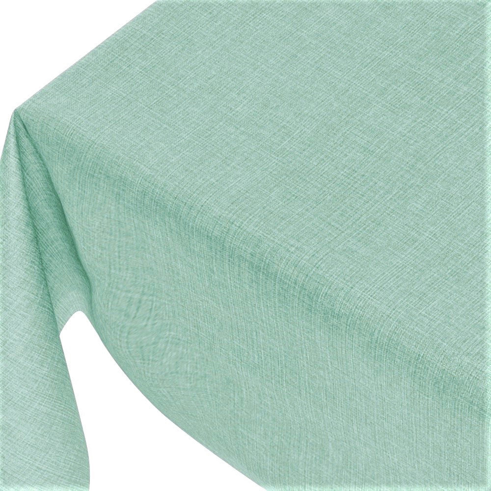Linen Look Mint Green - enfärgad vaxduk i linnelook med präglad yta