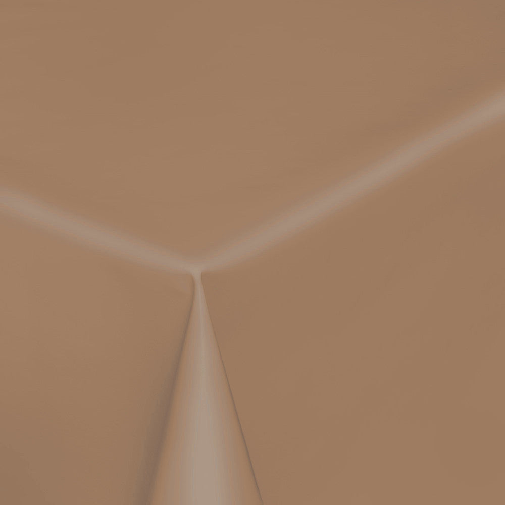 2. sortering Uni Mat - Enfärgad vaxduk med matt yta - Ljus nougat