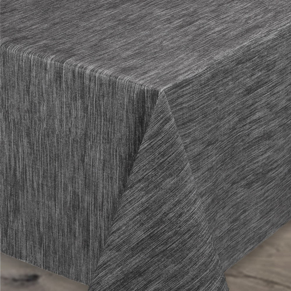 Enfärgad vaxduk med elegant präglad struktur, 160 cm bred - Antracit