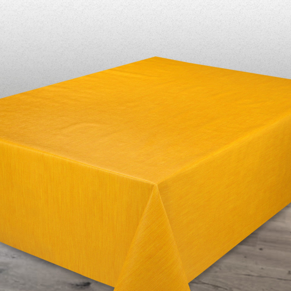 Enfärgad vaxduk med präglad struktur, 140 cm bred, Gul