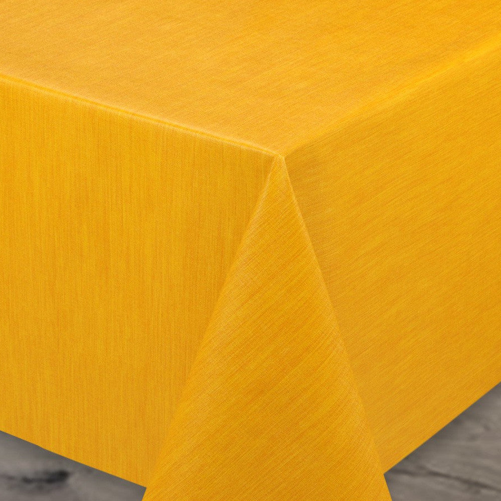 Enfärgad vaxduk med präglad struktur, 140 cm bred, Gul