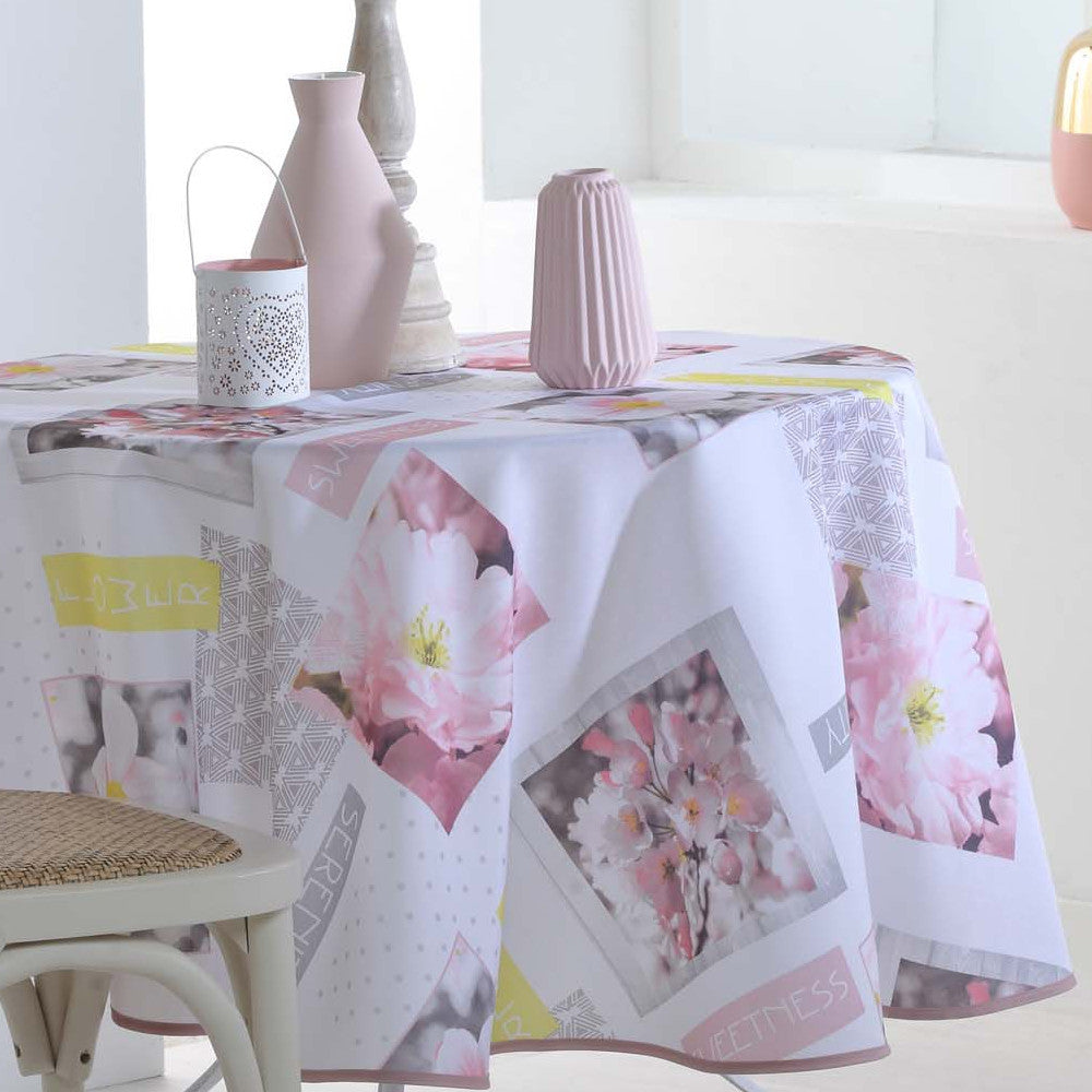 Ephemis Ø 180 cm, rund tygduk med fläckskydd