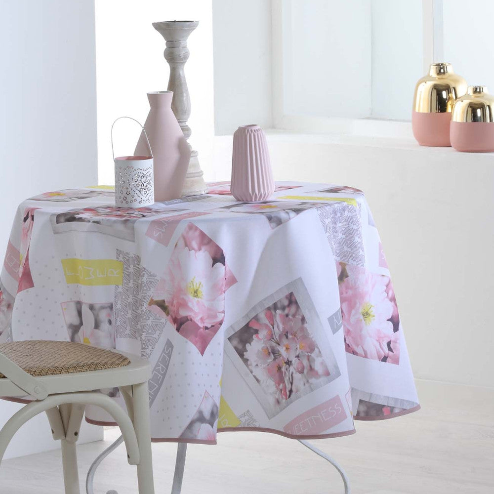 Ephemis Ø 180 cm, rund tygduk med fläckskydd