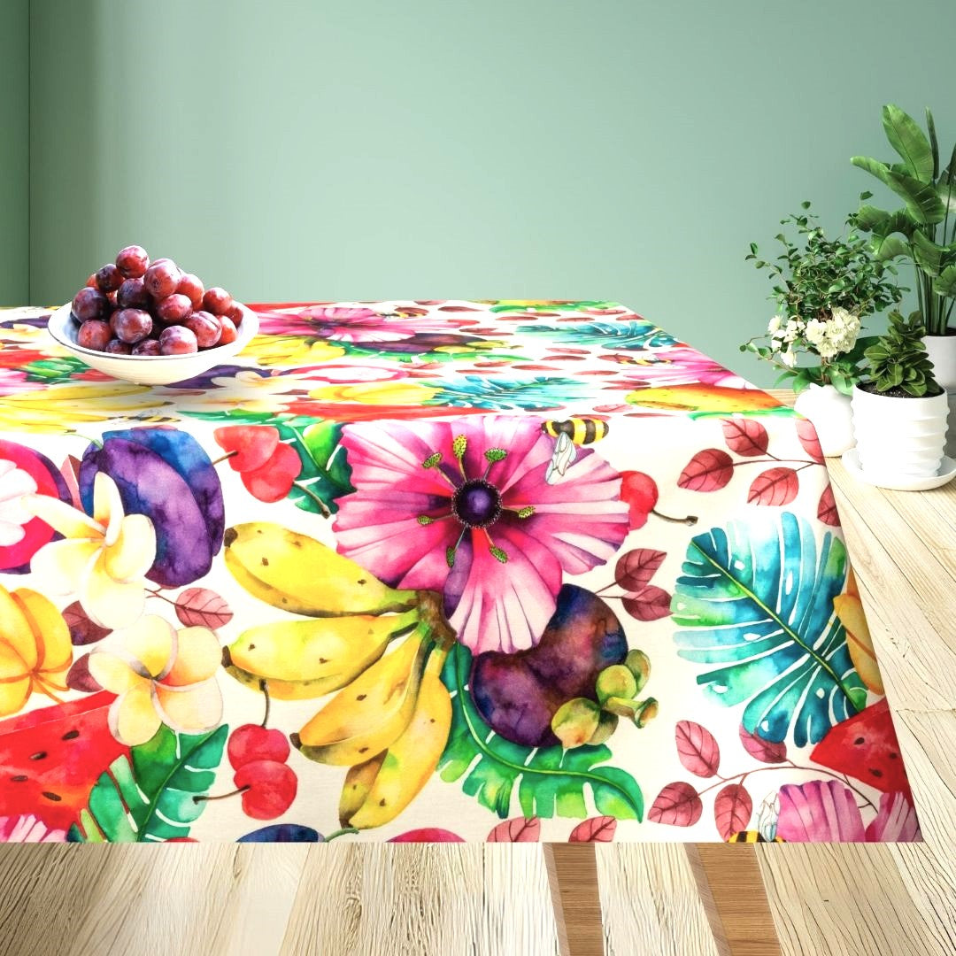Estate ai Tropici – Textilvaxduk med frukter och blommor