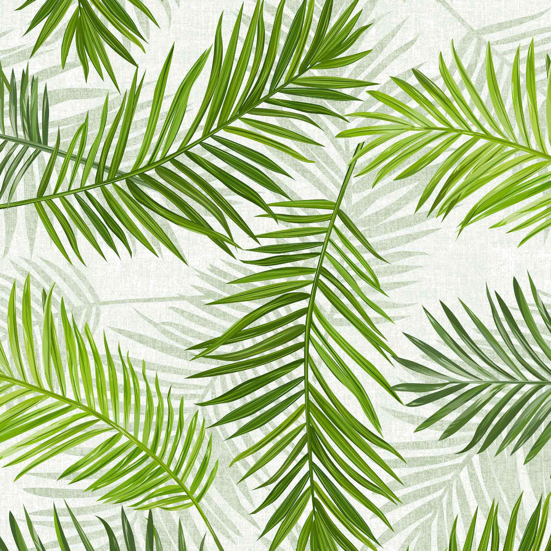 Feuilles Green - Vaxduk med vackra gröna palmblad