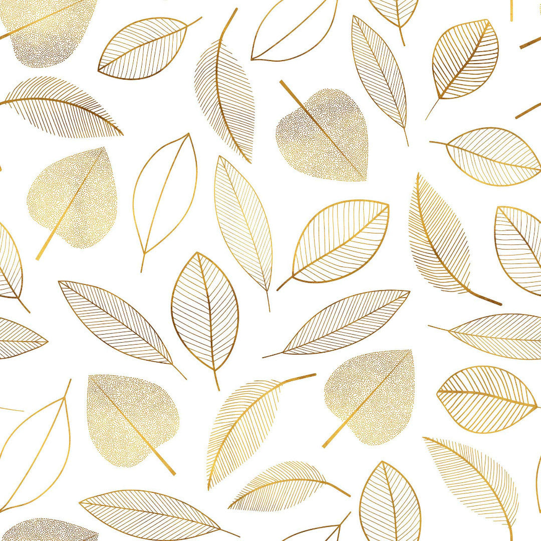 Kraftig genomskinlig vaxduk med streckblad och glittrig effekt närbild